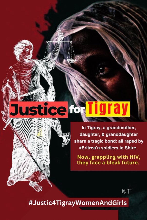 Day 1575 of the #TigrayGenocide:
Z long-term consequences sexual violence against #Tigray girls &amp; women are equally severe,with many survivors facing physical disabilities,infertility,STDs, &amp; complications from unsafe abortions.
#Justice4Tigraygirlsandwomen's
<a href="/UN_Women/">UN Women</a> <a href="/UN/">United Nations</a> <a href="/hrw/">Human Rights Watch</a>