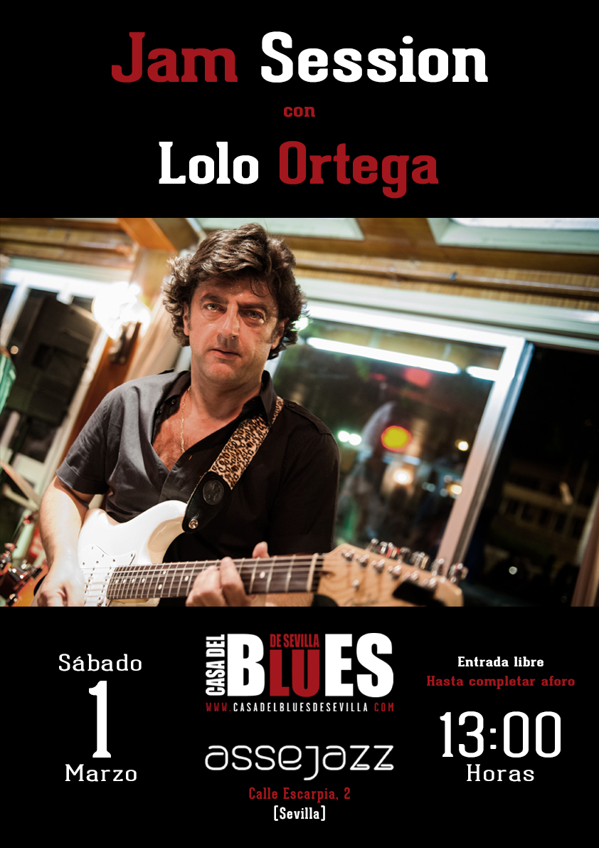 Este mes vamos a tener una jam "de las gordas", ya que contaremos con un auténtico referente del Blues en España: Lolo Ortega.

Web: casadelbluesdesevilla.com/index.php/noti…
Face: facebook.com/events/9731656… 

#blues #jamsession #directo #concierto #jam