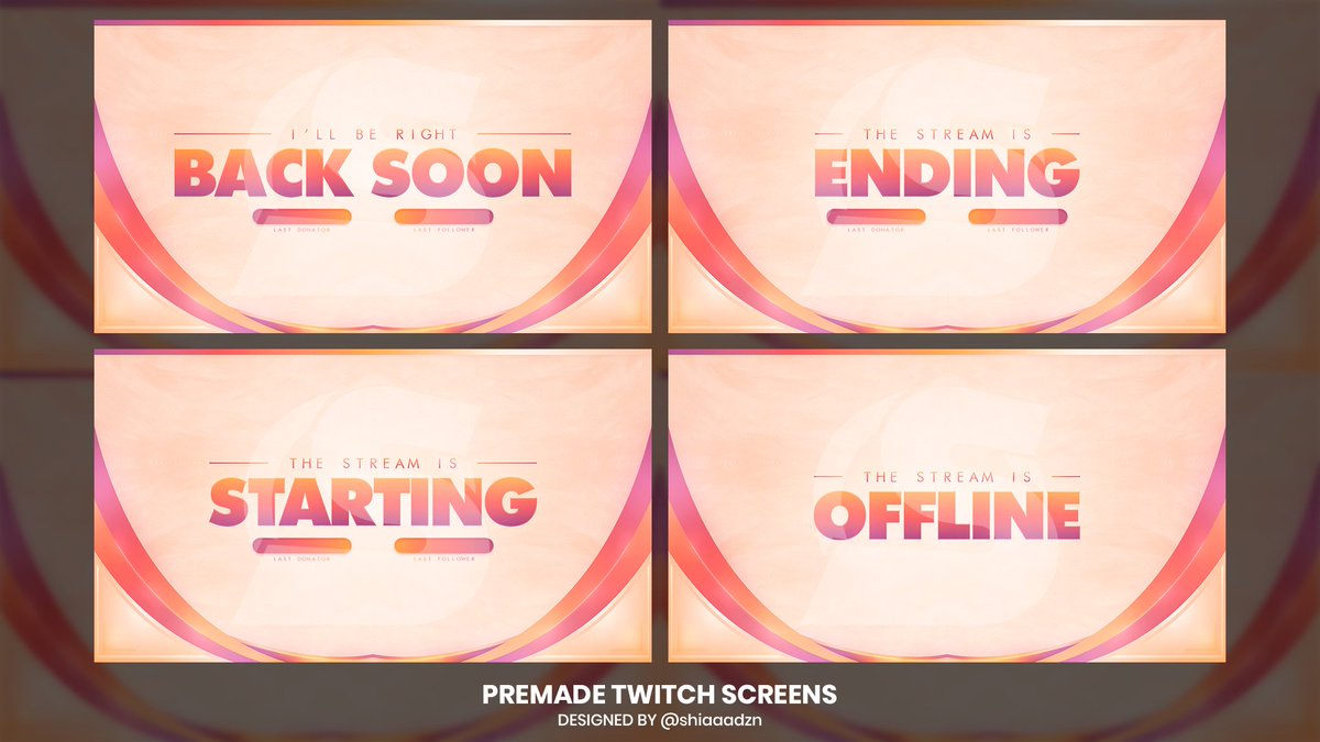 🔥"ROSITA" TWITCH SCREENS 🔥
❤️Supp is appreciated

I never used these colors together to design😂 But I love the result 😊