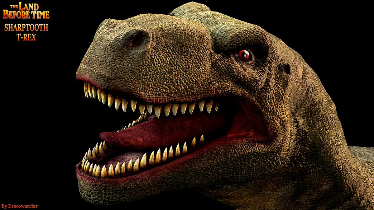 DracoW_24Z's tweet photo. The Mother Killer Part 2 #dinosaur #Sharptooth #trex #landbeforetime https://t.co/lR5bGZsDBG