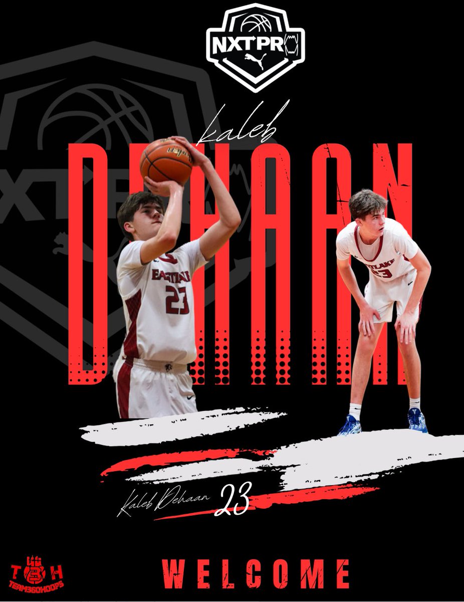 Team 360 Hoops | Puma NXTPro (@team360_hoops) on Twitter photo Welcome to the 17u Puma NXTPro squad, <a href="/Kaleb_DeHaan/">Kaleb_DeHaan</a>! The 4A KingCo Mountain League MVP brings a complete skill set and a relentless motor. At 6’6”, Kaleb is a double-double machine who can score from all 3 levels.
Let’s get to work!
#NXTPro #LockedIn
<a href="/NxtProHoops/">NXTPRO Hoops</a> Welcome to the 17u Puma NXTPro squad, <a href="/Kaleb_DeHaan/">Kaleb_DeHaan</a>! The 4A KingCo Mountain League MVP brings a complete skill set and a relentless motor. At 6’6”, Kaleb is a double-double machine who can score from all 3 levels.
Let’s get to work!
#NXTPro #LockedIn
<a href="/NxtProHoops/">NXTPRO Hoops</a>