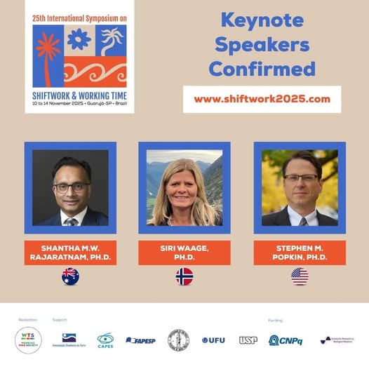 Looking forward to hearing this lineup of keynote speakers! 
Shiftwork2025.com #Shiftwork2025