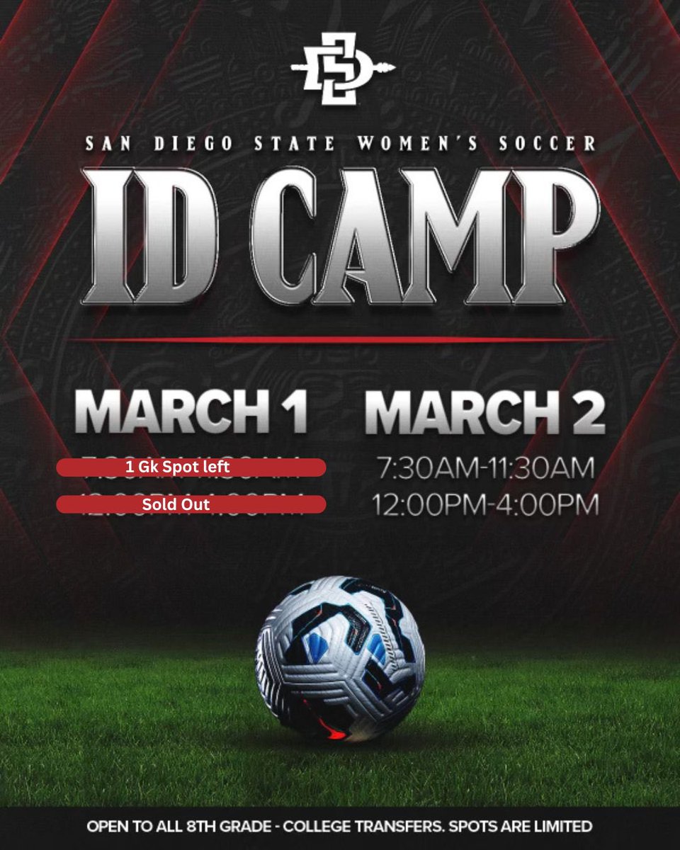 Spots are filling up quickly for this weekend’s camps! Be sure to sign up today to secure your spot!