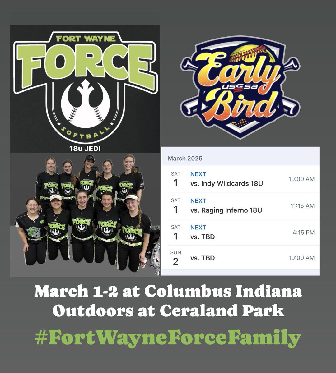 Fort Wayne Force 18u Jedi tweet media