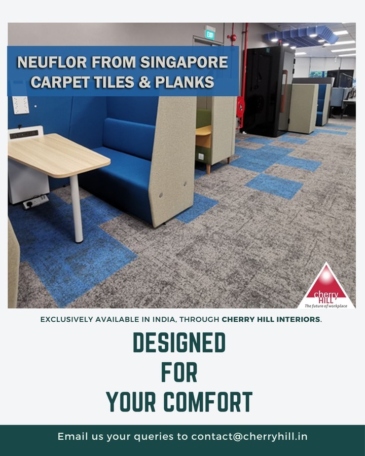 CherryHillDelhi's tweet image. #Neuflor is a premium Singapore-based brand, now exclusively marketed by Cherry Hill Interiors for PAN India supply. It is the only company globally licensed by Dupont to use #SORONA fiber in carpet manufacturing—setting a new benchmark in #sustainability and innovation.