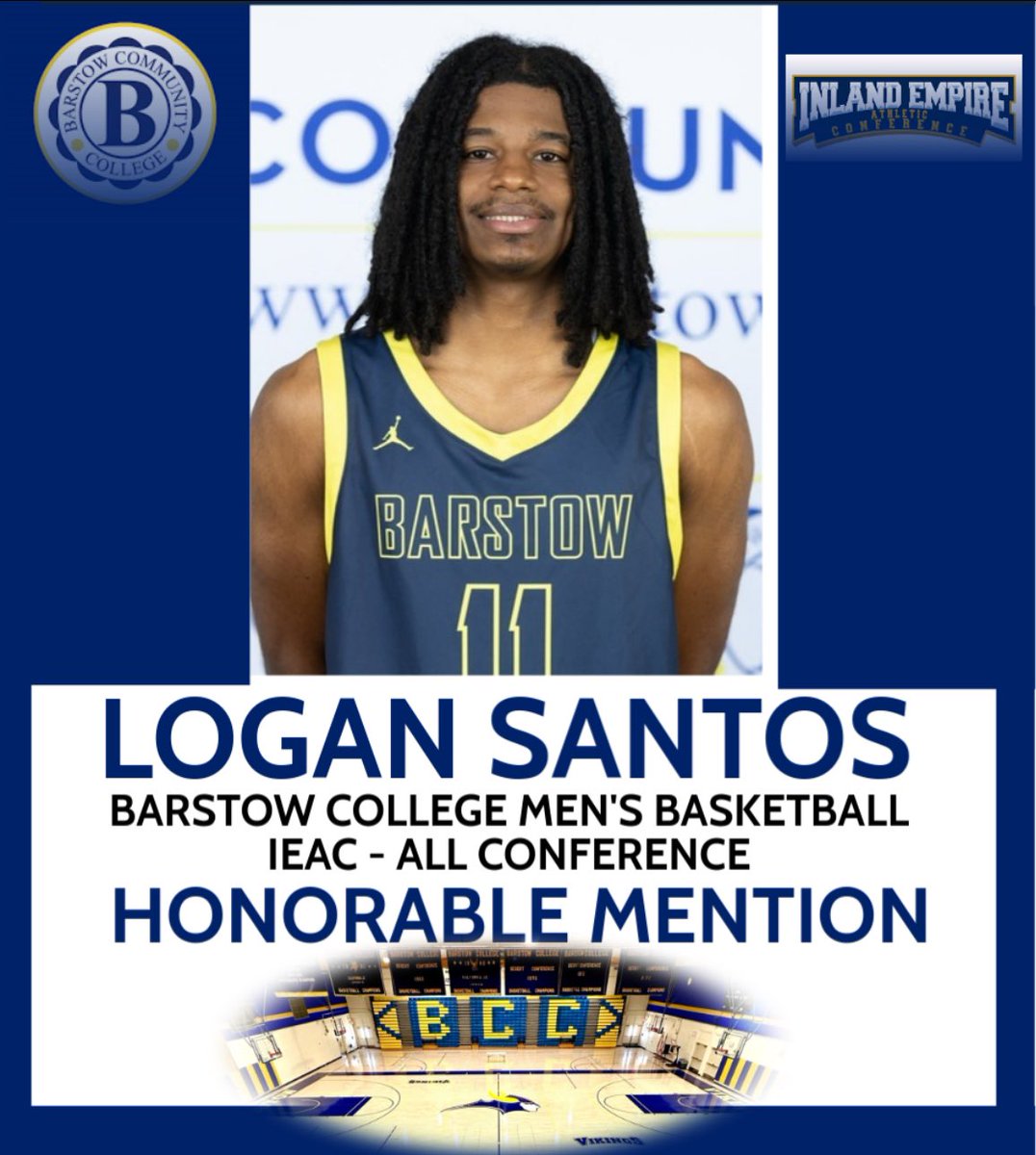 Barstow_MBB's tweet image. Congratulations to Brian Shannon Jr, Demir Conliffe & Logan Santos for earning ALL CONFERENCE Honorable Mention in the Inland Empire Athletic Conference‼️💪🏾✅
@CoachAFermin @sgnlthelgthoops