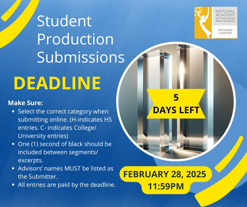 Time is running out to get those entries in!