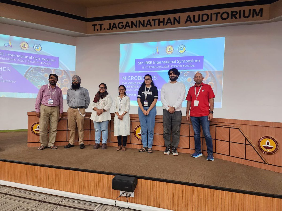 Gaurav Sharma, Ph.D. (@sharmag30) on Twitter photo Such a pleasure attending <a href="/IBSE_IITM/">IBSE</a> meeting at <a href="/iitmadras/">IIT Madras</a> with two <a href="/omics_lab/">SharmaG_omics Lab @IITHyderabad</a> students! Fantastic talks, impeccable organization by <a href="/karthikraman/">Karthik Raman</a> & <a href="/KarthikGeomicro/">Karthik Anantharaman</a>, and the joy of reconnecting with old friends while making new.
Shravani also won one of the Best Poster Awards! Such a pleasure attending <a href="/IBSE_IITM/">IBSE</a> meeting at <a href="/iitmadras/">IIT Madras</a> with two <a href="/omics_lab/">SharmaG_omics Lab @IITHyderabad</a> students! Fantastic talks, impeccable organization by <a href="/karthikraman/">Karthik Raman</a> & <a href="/KarthikGeomicro/">Karthik Anantharaman</a>, and the joy of reconnecting with old friends while making new.
Shravani also won one of the Best Poster Awards!