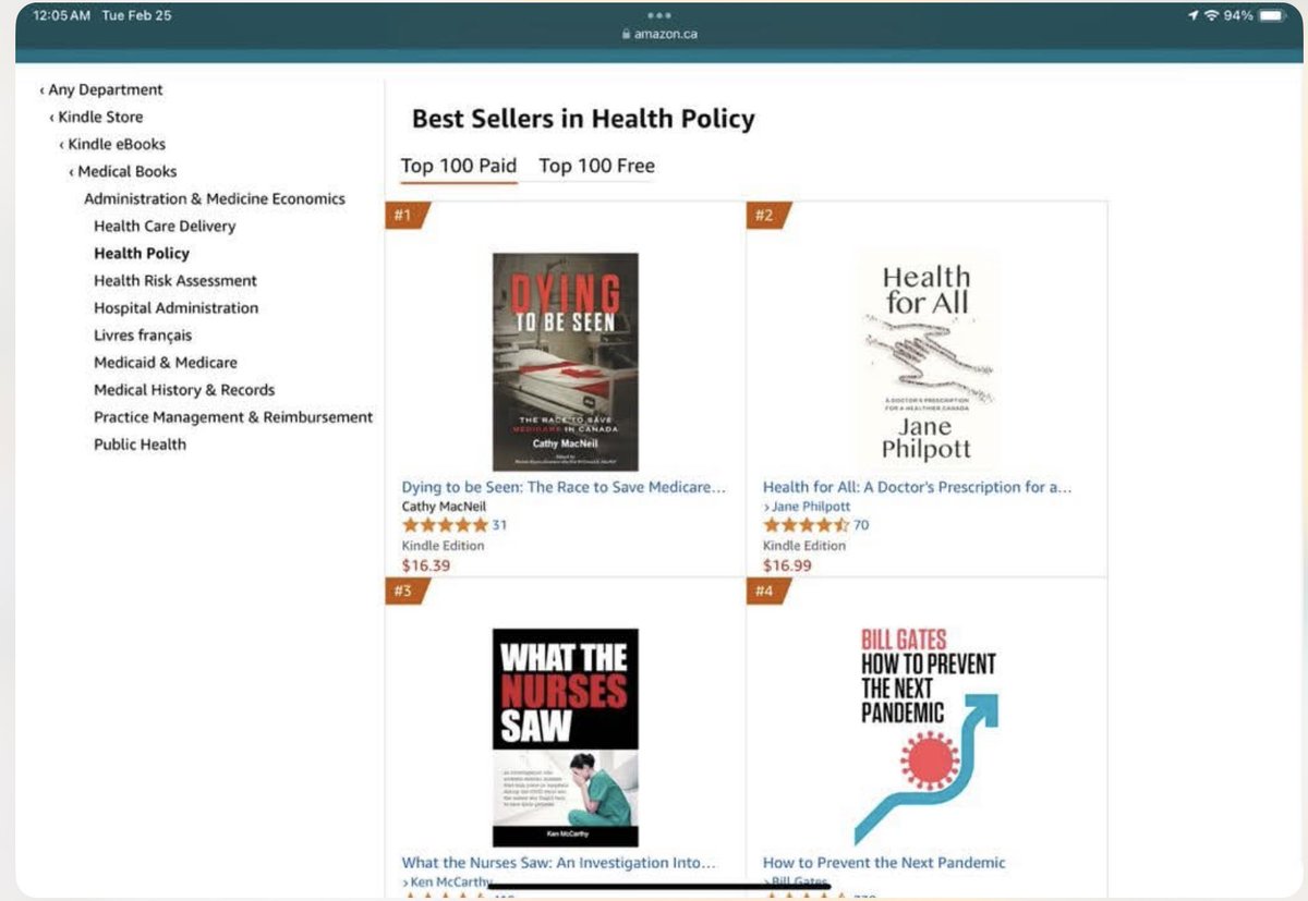 neil_catherine's tweet image. Today Dying to be Seen became the #1 Best seller in Health Policy. Now,more than ever, everything we cherish as Canadians must be celebrated. That includes rebuilding our 🇨🇦Medicare system. A system based on need—not greed .
Here’s to hockey, Hortons & Healthcare! 🇨🇦🇨🇦🇨🇦🇨🇦🇨🇦