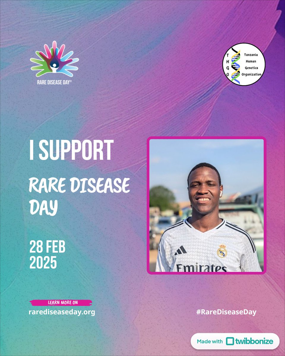 jamalikimbo's tweet image. I show my support for this campaign!

✨🎗️Be a voice for rare disease awareness campaign 2025. Rare is Many. Rare is Strong. “More than you can Imagine”

Get your Poster here🖇️: twibbo.nz/supportraredis…

#RareDiseaseDay #ShareYourRare #RareIsStrong