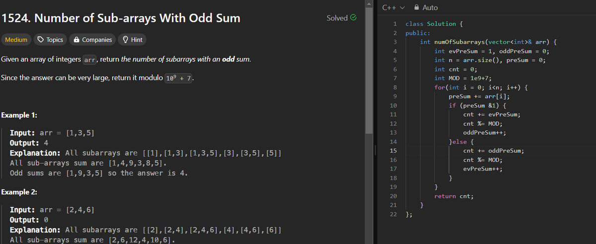 xkeycode21's tweet photo. 25/2/25 @LeetCode POTD
Concept similar to cnt subarray sum with k sum. Check the attached diagram for more
TC-O(n) SC-O(1)
#DSA #leetcode #CodingChallenge #Coding #joruney #dcc https://t.co/5d36T7UdpU