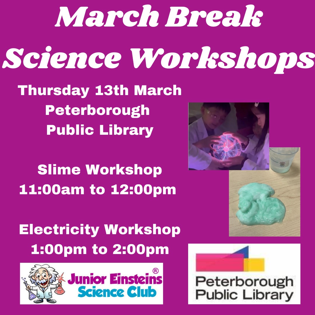 JEontario's tweet photo. This March Break Junior Einsteins Science Club will be bringing the fun with our hands-on science workshops to the Peterborough Public Library on March 13th! 🚀

#junioreinsteins #STEMFun #HandsOnScience  #STEM #MarchBreak #ptbocanada #ptbolibrary
@JuniorEinsteins https://t.co/cNG1o342ap