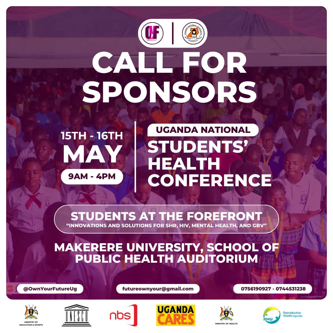 CALLING ALL CHANGEMAKERS🥳🔇

Sponsor our upcoming conference &amp; empower thousands of young leaders to drive change on HIV, Mental Health, GBV &amp; SRHR!
Reach a vast audience of engaged youth &amp; amplify your brand's impact!
futureownyour@gmail.com
📞0756190927 / 0744531238
#UNSHC2025