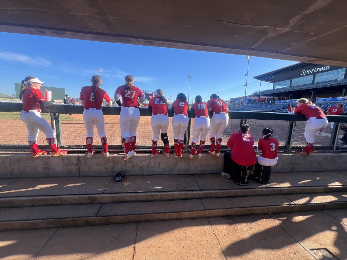 Our Lady Trojans softball team had an amazing experience playing ⁦<a href="/trashpandas/">Rocket City Trash Pandas</a>⁩ field today