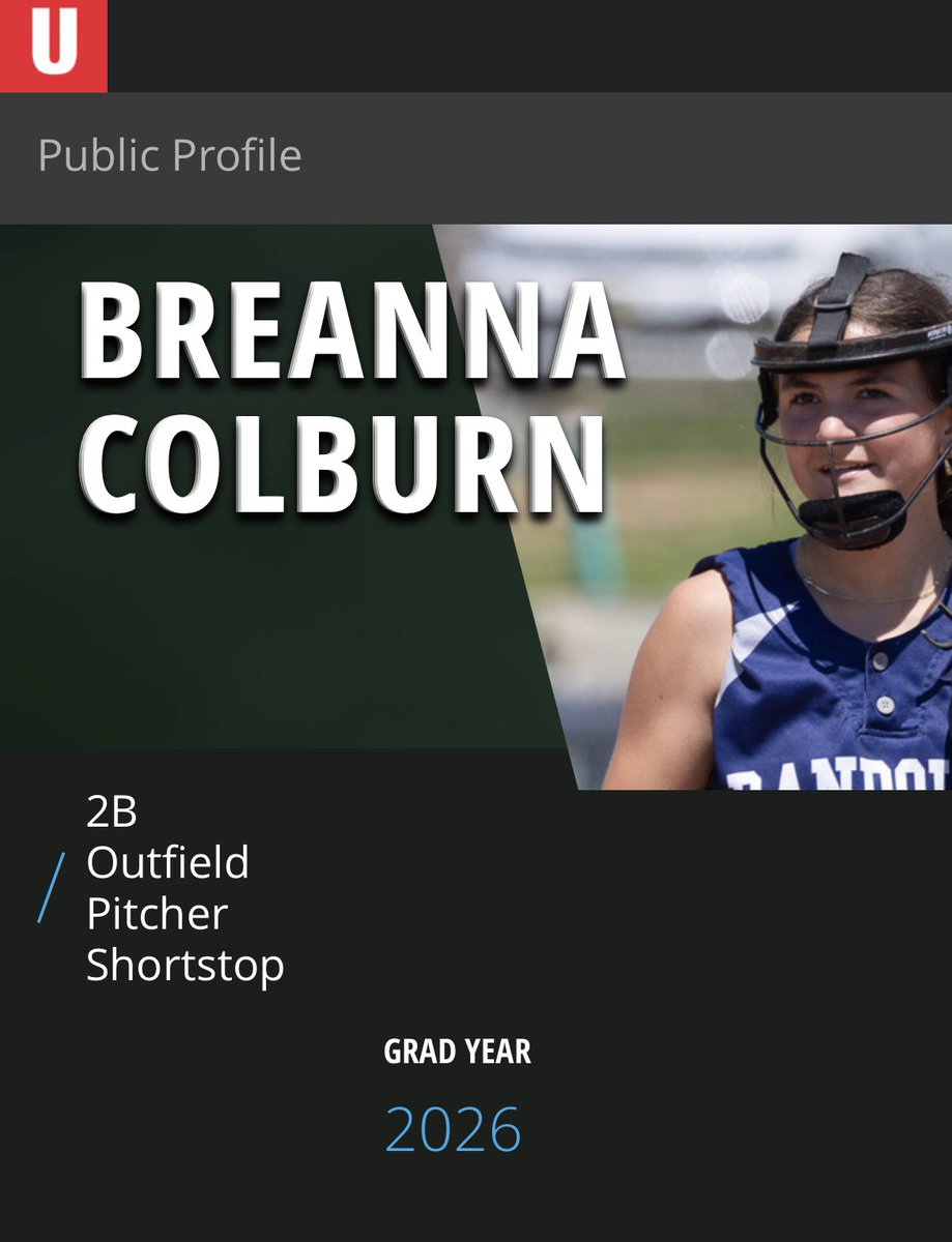 Updating my <a href="/CaptainU/">captain Uno</a> profile check it out 👉🏻 captainu.com/Softball/2026/… #2026 #pitcher #softbsll #uncommitted