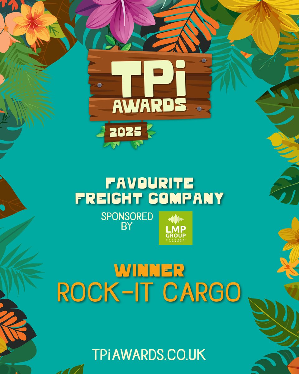 .<a href="/rockitcargo78/">Rock-it Cargo</a> wins Favourite Freight Company, sponsored by LMP Group Entertainment Insurance 🌴 #TPiAwards2025