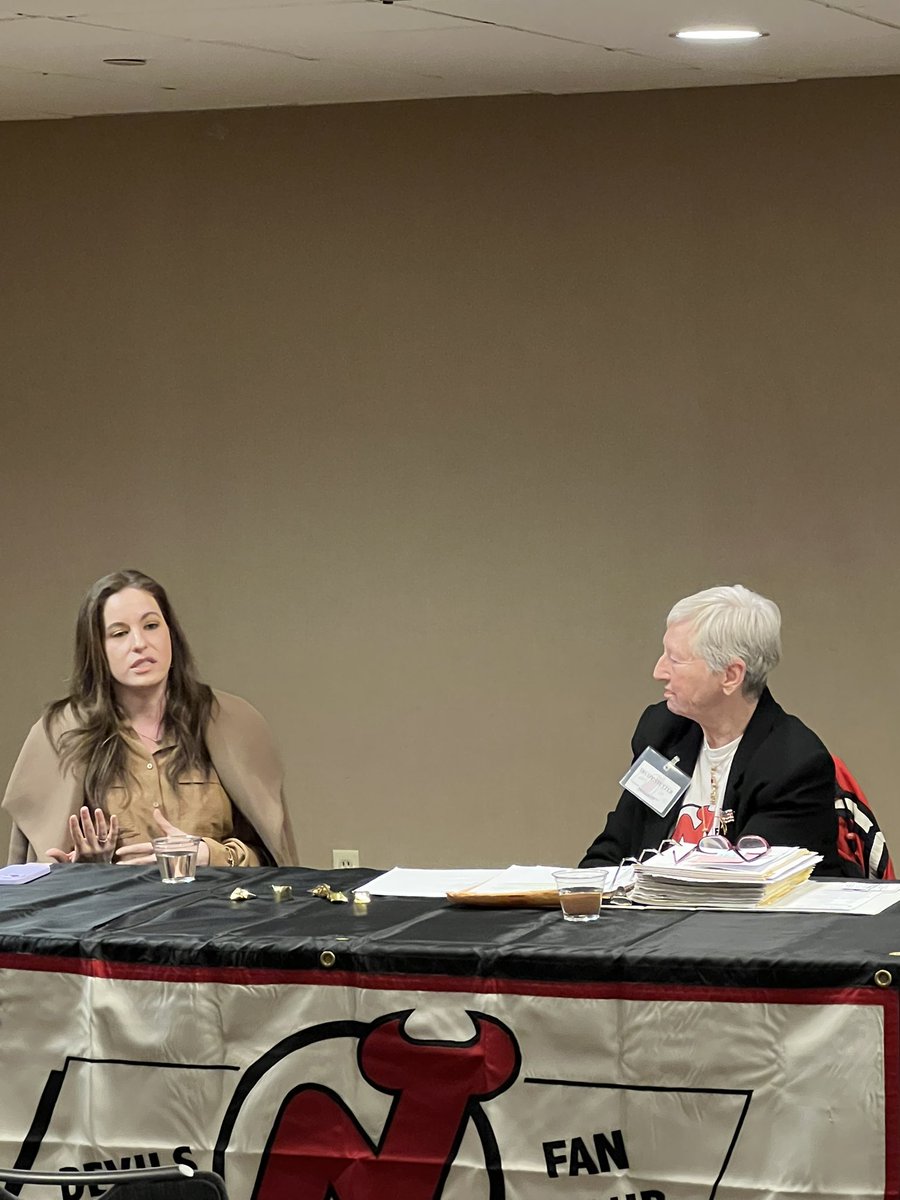 NJDevilsFanClub's tweet photo. We are underway for our February General Meeting with Kristy Flannery of The Hockey News.
#NJDevils #DevilsFanClub https://t.co/i1VG39gRcl