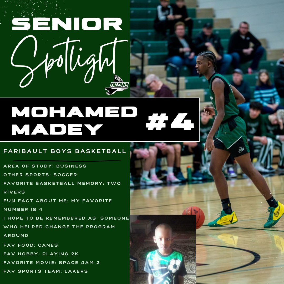 It’s Senior Night this Friday night, so this week we are honoring our seniors!

Mohamed Madey #4 <a href="/showtimemadey/">Madey</a>