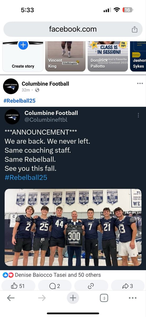 303Gonzo's tweet image. So all the messages only to five days later have this posted and a bush league "BLOCKED" status from @Columbineftbl 

Wonder if it has anything to do with king's ransom #7v7 assistant coach...

Who cares, it's #COHSFB NOT #Texas #Georgia #Alabama #Ohio #Pennsylvania #California