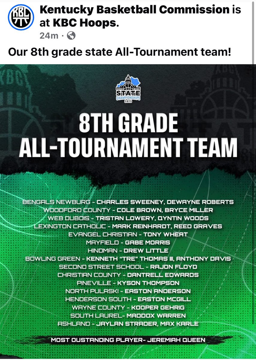 The N9NE (@then9ne270) on Twitter photo Huge S/o to the N9NE’s very own Tre Thomas and Anthony Davis for making the All Tournament team at the <a href="/kbchoops/">Kentucky Basketball Commission</a> State Tournament! Huge S/o to the N9NE’s very own Tre Thomas and Anthony Davis for making the All Tournament team at the <a href="/kbchoops/">Kentucky Basketball Commission</a> State Tournament!