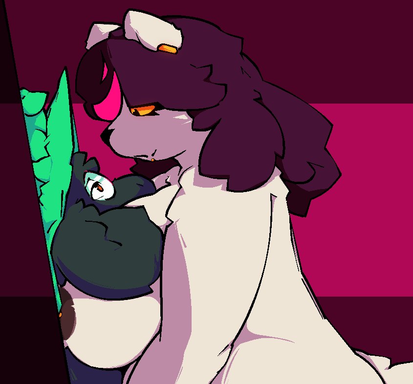 O-Oh w-wow..... You're 𝐬-𝐬𝐪𝐮𝐢𝐬𝐡𝐢𝐧𝐠 me (ᗒᗩᗕ)

🔃-❤

#nsfw #sub #deltarune #undertail #rule34 #ralsie #goodboy