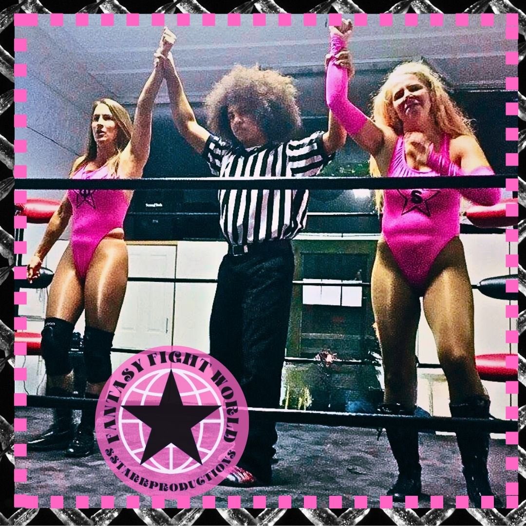sybilstarr's tweet photo. FFWPOTD 2-24-2025
Tag Team success. SinD & Sybil, partners irl.
See Starr Girls Wrestling mockumentary
https://t.co/gzWgov5TaH
#sybilstarr #sybilstarr4ever #sstarrprod #sinD #sgpwa #starrgirls #femaleprowrestling #tagteampartners #ffwpotd #fantasyfightworld #potd https://t.co/736cgKC0p6