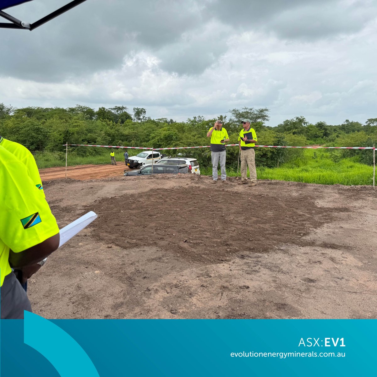 The $EV1 team on-site at the Chilalo Graphite Project in Tanzania. 

With EV1’s current plan to progress the Project towards a Final Investment Decision in 2025, EV1 is ensuring all designs, reports &amp; supporting infrastructure are completed ahead of time.

loom.ly/yWnyLQ8
