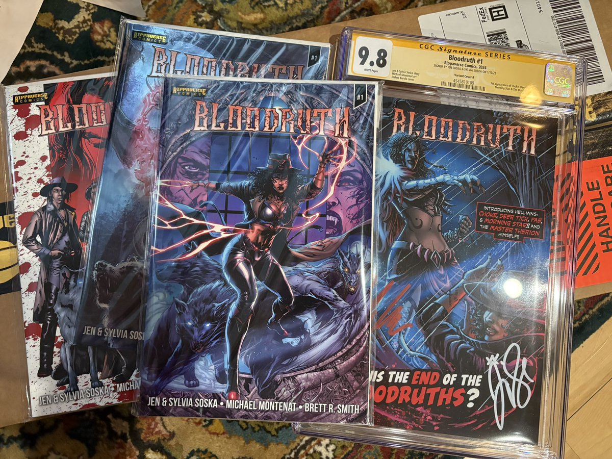 Matthew Sturgis (@kingbushku) on Twitter photo Got my copies of Bloodruth!! Solid read. Another great yarn by the <a href="/twisted_twins/">The Soska Sisters</a>, I had a blast with it. And we might be getting #2 this year? Looking forward to it! <a href="/TheRippaverse/">Rippaverse Comics</a> <a href="/EricDJuly/">Eric July</a> Got my copies of Bloodruth!! Solid read. Another great yarn by the <a href="/twisted_twins/">The Soska Sisters</a>, I had a blast with it. And we might be getting #2 this year? Looking forward to it! <a href="/TheRippaverse/">Rippaverse Comics</a> <a href="/EricDJuly/">Eric July</a>