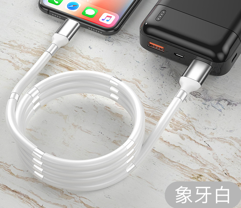 YYWLena's tweet photo. White/black 1m storage magnetic fast charging data cable suitable for Apple Android TYPE-C mobile phones
√Aluminum alloy magnet
√Soft TPE material
√Constant temperature charging Heat-insulating flame-retardant material https://t.co/PSWKKpaNnL