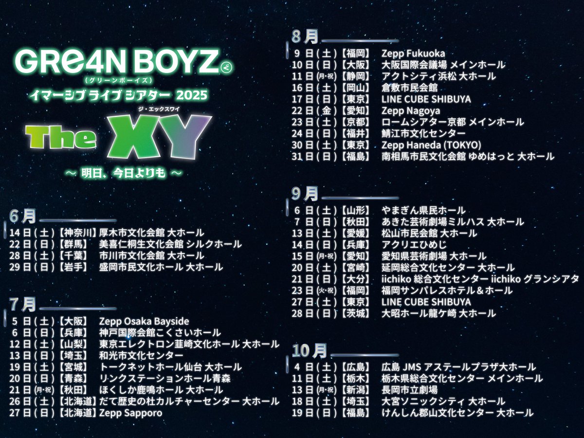 チケット情報🎫 】 #GRe4NBOYZ イマーシブライブシアター2025 