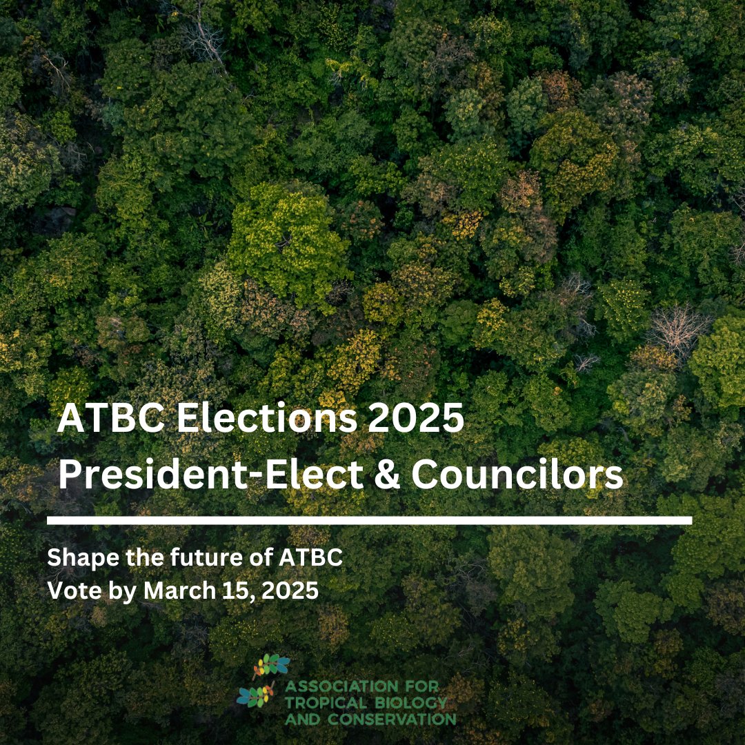 📢 ATBC Elections – Make Your Voice Count! 🌍✨

Voting is open for the ATBC President-Elect (2025) and Councilors (2025-2027)! 🗳️ Support diversity and representation in leadership—your vote matters!

🗓️ Deadline: March 15, 2025
🔗 Vote here: conta.cc/3EMvWVB