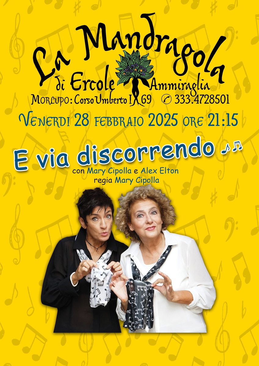 metateatro's tweet photo. 🗓️Stagione Teatrale 🎟assisti ai
prossimi🎵Concerti 🎭Spettacoli
🌱 LaMandragola di Ercole Ammiraglia
🌆 Morlupo: Corso Umberto I, 69
🌍 https://t.co/AMmoh3uiFR
📲 https://t.co/yUefBHZeiN https://t.co/05f5Q1gMSd