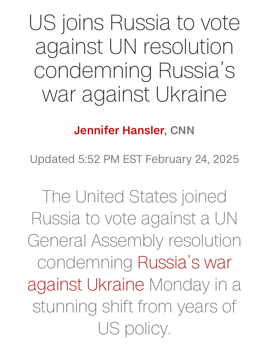 We’re voting WITH Russia? I don’t know who we even are anymore.