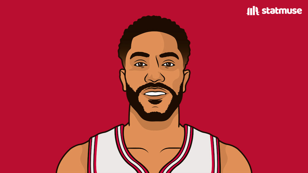 Left is Year 22 LeBron, Right is MVP Derrick Rose.

24.7 PPG                            25.0 PPG
8.8 APG                               7.7 APG
7.7 RPG                                4.1 RPG
52/40/77%                       45/33/86%
60.8 TS%                            55.0 TS%