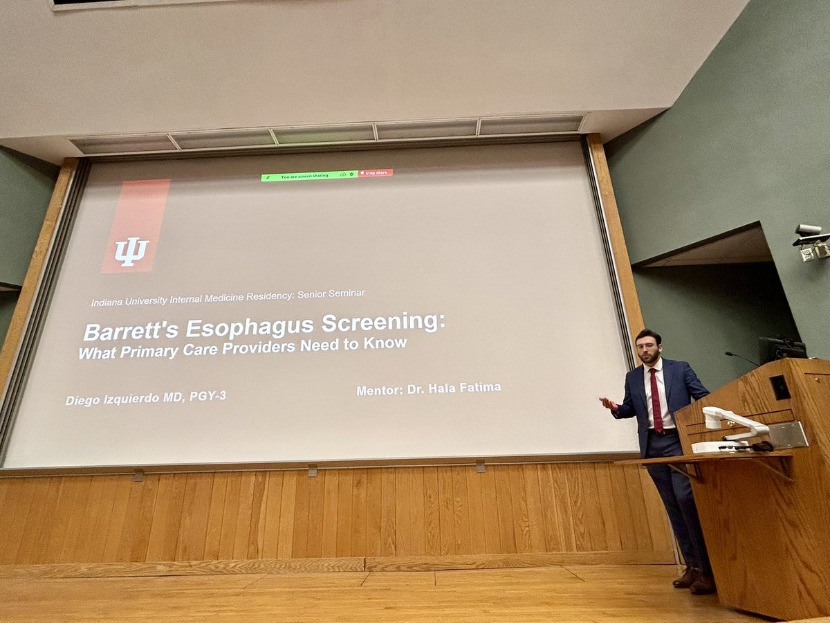 Jennifer Hur, MD (@hurjennifer) on Twitter photo More Senior Seminar Shoutouts to Dr Kirsten Lewis for her profoundly generalizable instruction on Serious Illness Communication in Oncology and Dr Diego Izquierdo Veraza’s comprehensive review of Screening for Barrett’s Esophagus. 👏🏼👏🏼<a href="/IUIntMed/">Indiana University Internal Medicine</a> <a href="/IUSMDeptMed/">IU School of Medicine Department of Medicine</a> More Senior Seminar Shoutouts to Dr Kirsten Lewis for her profoundly generalizable instruction on Serious Illness Communication in Oncology and Dr Diego Izquierdo Veraza’s comprehensive review of Screening for Barrett’s Esophagus. 👏🏼👏🏼<a href="/IUIntMed/">Indiana University Internal Medicine</a> <a href="/IUSMDeptMed/">IU School of Medicine Department of Medicine</a>