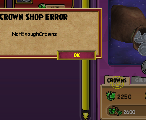 MorganMoonstone's tweet photo. @Wizard101 @Wizard101Devs  yall rejecting my money now eh?  come on guys, get it together 🤡 https://t.co/DduHfMlVZt
