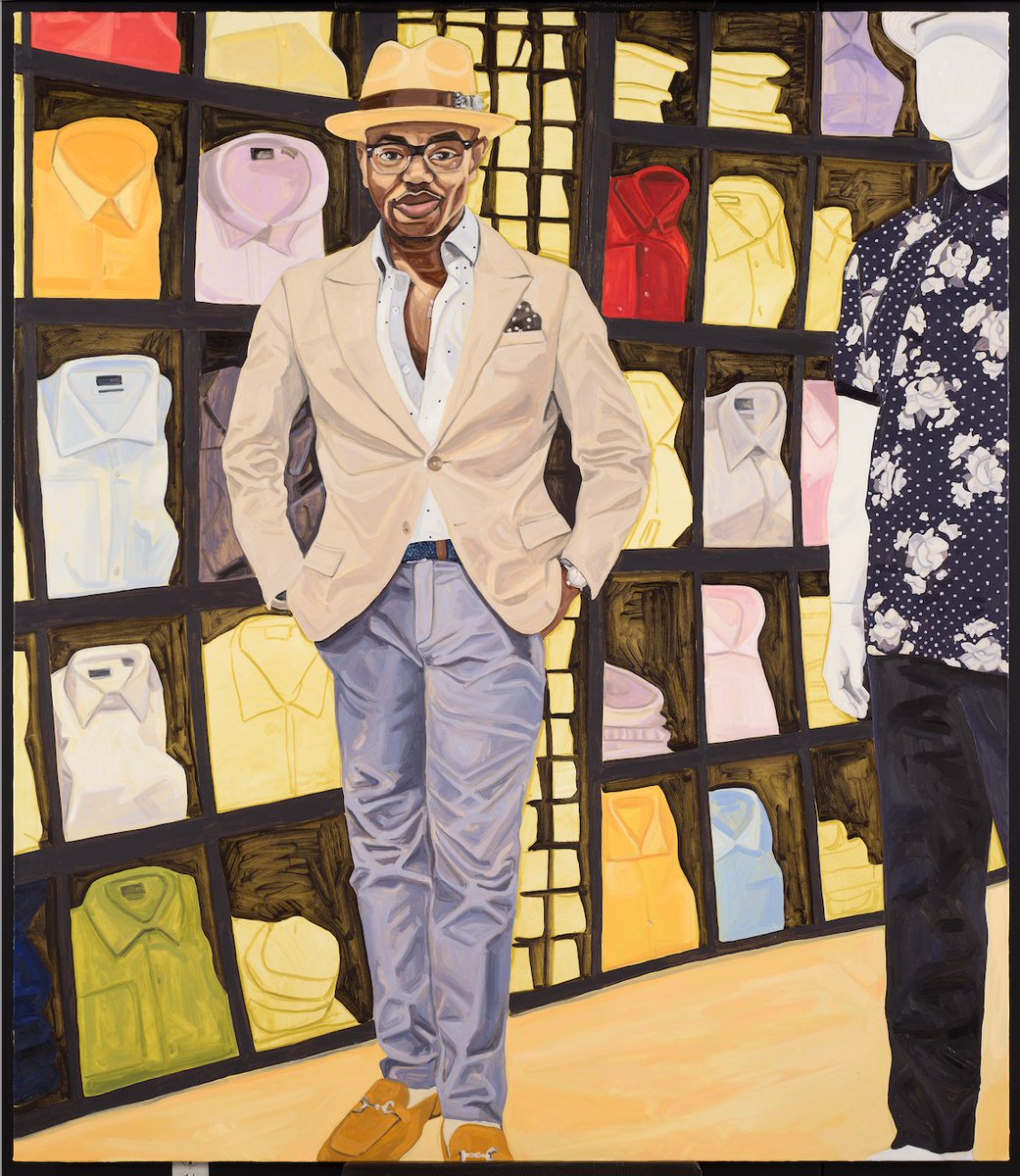 Artist Highlight: Jordan Casteel 🎨 Casteel’s portraits highlight the people who shape our communities. "Ourlando" captures a Harlem suit shop owner, inviting viewers to engage while challenging stereotypes through bold, larger-than-life canvases.