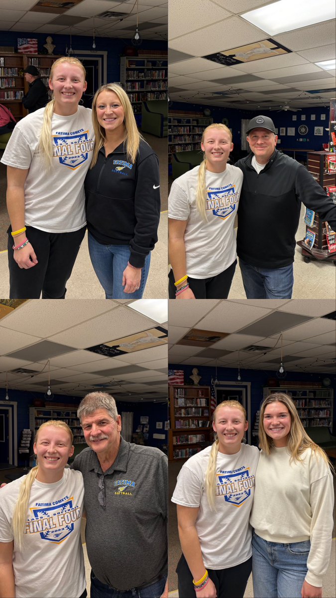 We had our last softball banquet tonight. I’m so thankful to have been coached by these 3 for the last 4 years and to have played with 1 for my first 2! I received these honors: Academic All-State, All-District, All-Region, All-State, and Offensive Player of the Year.💙💛
