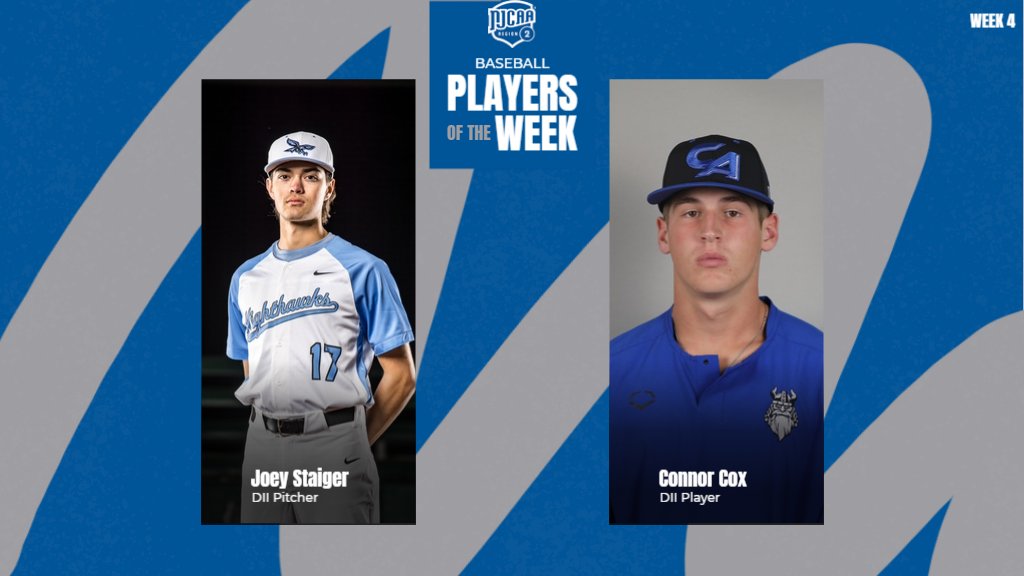 Congratulations to the #NJCAARegion2 Baseball Players of the Week!!