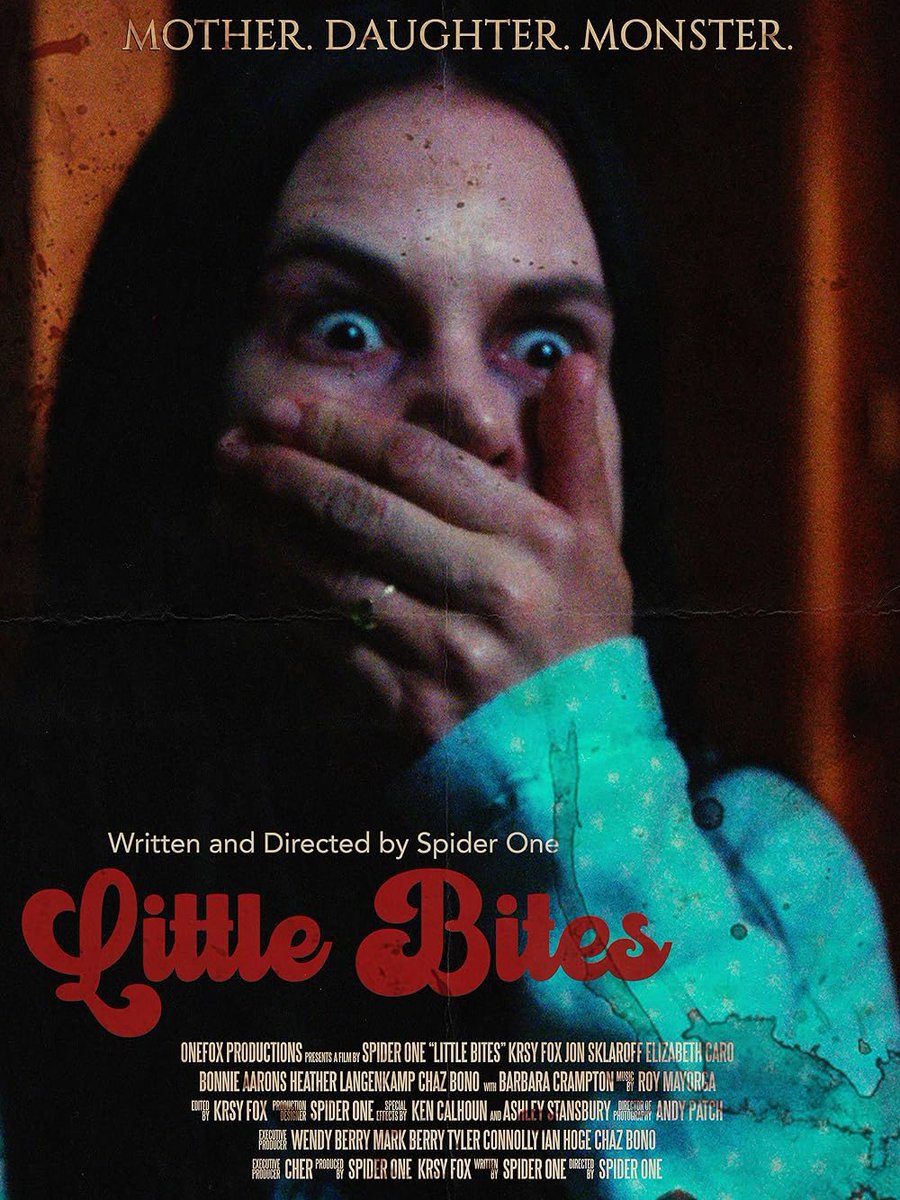 Little Bites (‘25) is the latest from Spider One and his wife Krsy, a slow-burn vampire bottle movie. This has a bit of a 70s vibe by way of more contemporary indie filmmaking, a great small cast, and makes enough good, interesting choices so as to distinguish itself.