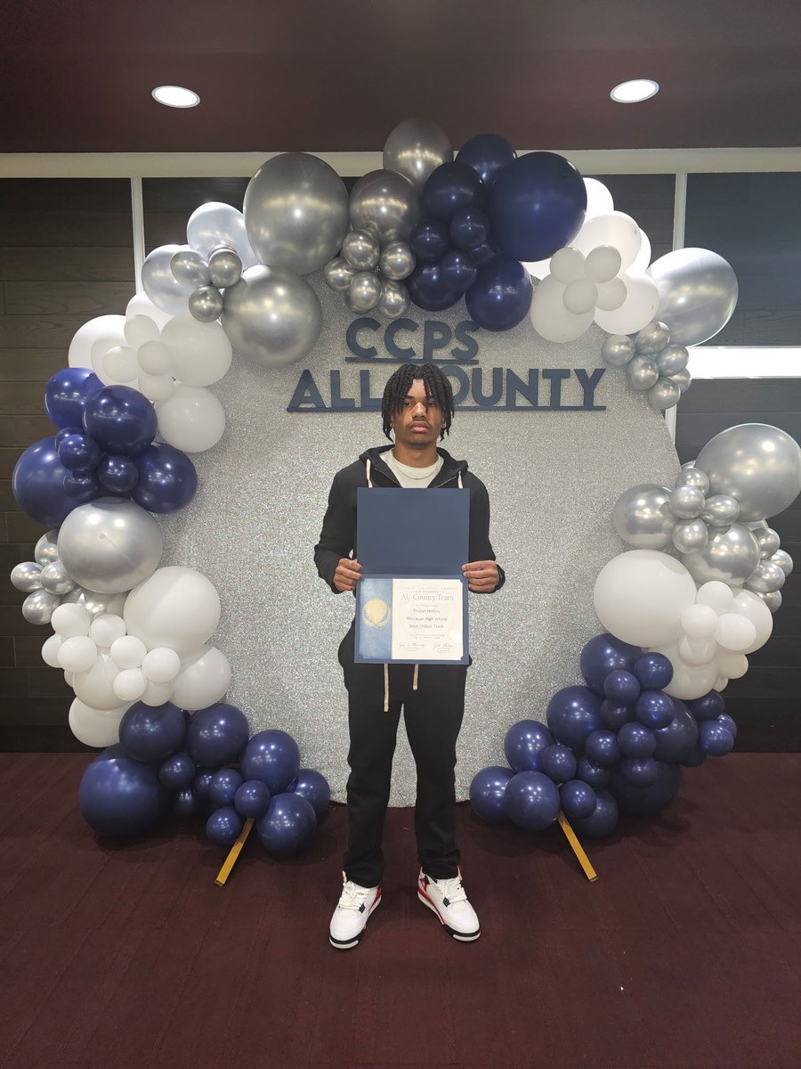 Blessed to be named to the All-County Team for a 3rd Time for Track