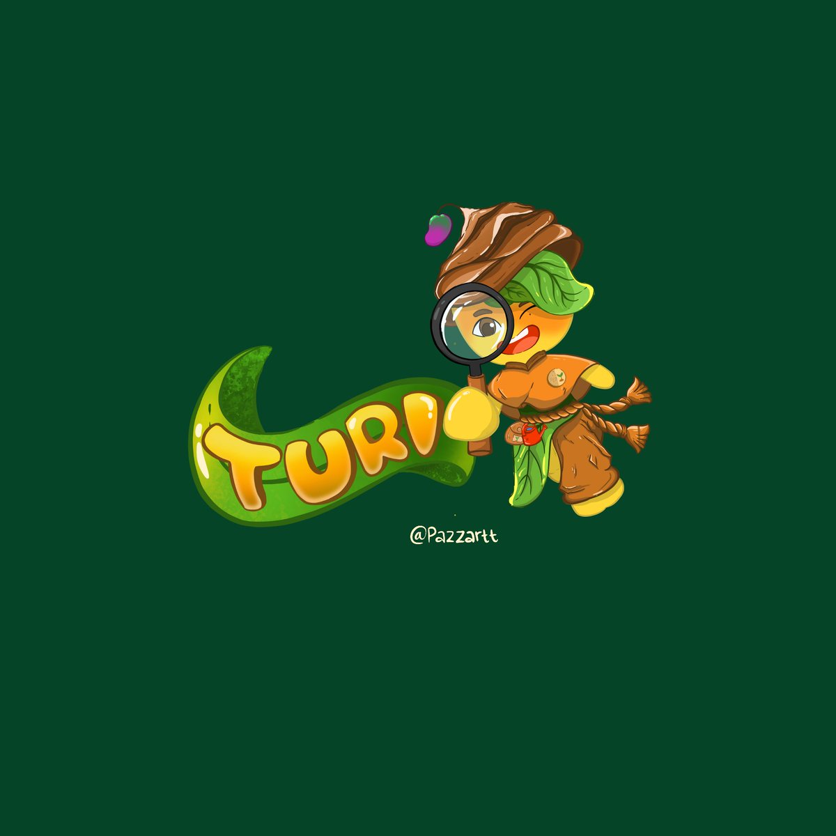 pzzu_'s tweet photo. Turi the explore🌱✨️, yaa karakter sksku, tapi ga ke submit 🗿

#art #digitalart #characterdesign #nature #cartoon #Mascot https://t.co/3NBpJjvdjO