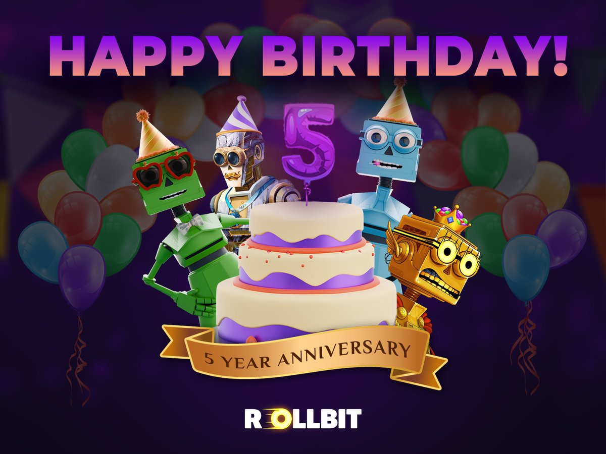 Let the birthday celebrations begin! 🎉

Today's festivities include:
- A special discounted Rollbot Lootbox
- X-Roulette &amp; X-Crash Challenges
- Coupon Codes
- A $6,000 Clans Event (Discord)

You might want to turn your notifications on 😉