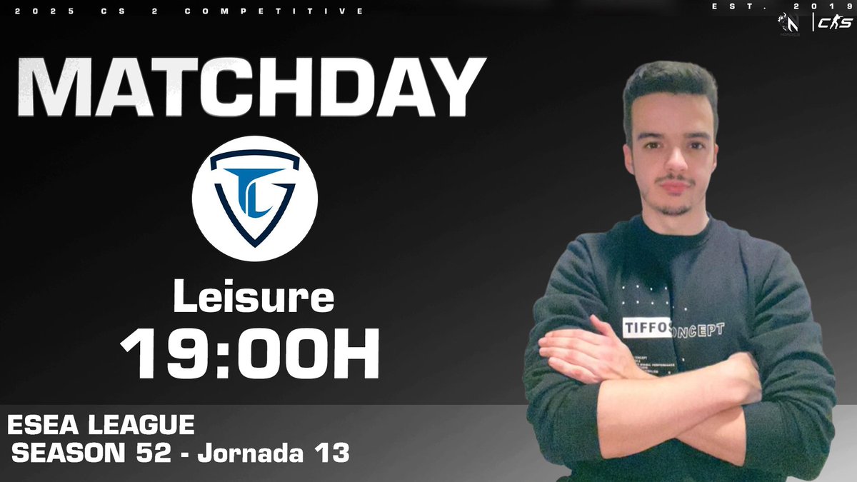 NØRDICS Esports (@nordicsesports_) on Twitter photo 💥Dia de jogo💥
Hoje jogamos a nossa 13ª jornada para a <a href="/ESEA/">ESEA League</a> Season 52, desta vez para defrontar-mos os Leisure!
Estamos num bom momento de resultados, por isso estamos ainda com mais vontade de vencer! #GONORDICS💪
Detalhes do jogo👇
🏆: ESEA
🆚: Leisure
🕒: 19:00 💥Dia de jogo💥
Hoje jogamos a nossa 13ª jornada para a <a href="/ESEA/">ESEA League</a> Season 52, desta vez para defrontar-mos os Leisure!
Estamos num bom momento de resultados, por isso estamos ainda com mais vontade de vencer! #GONORDICS💪
Detalhes do jogo👇
🏆: ESEA
🆚: Leisure
🕒: 19:00