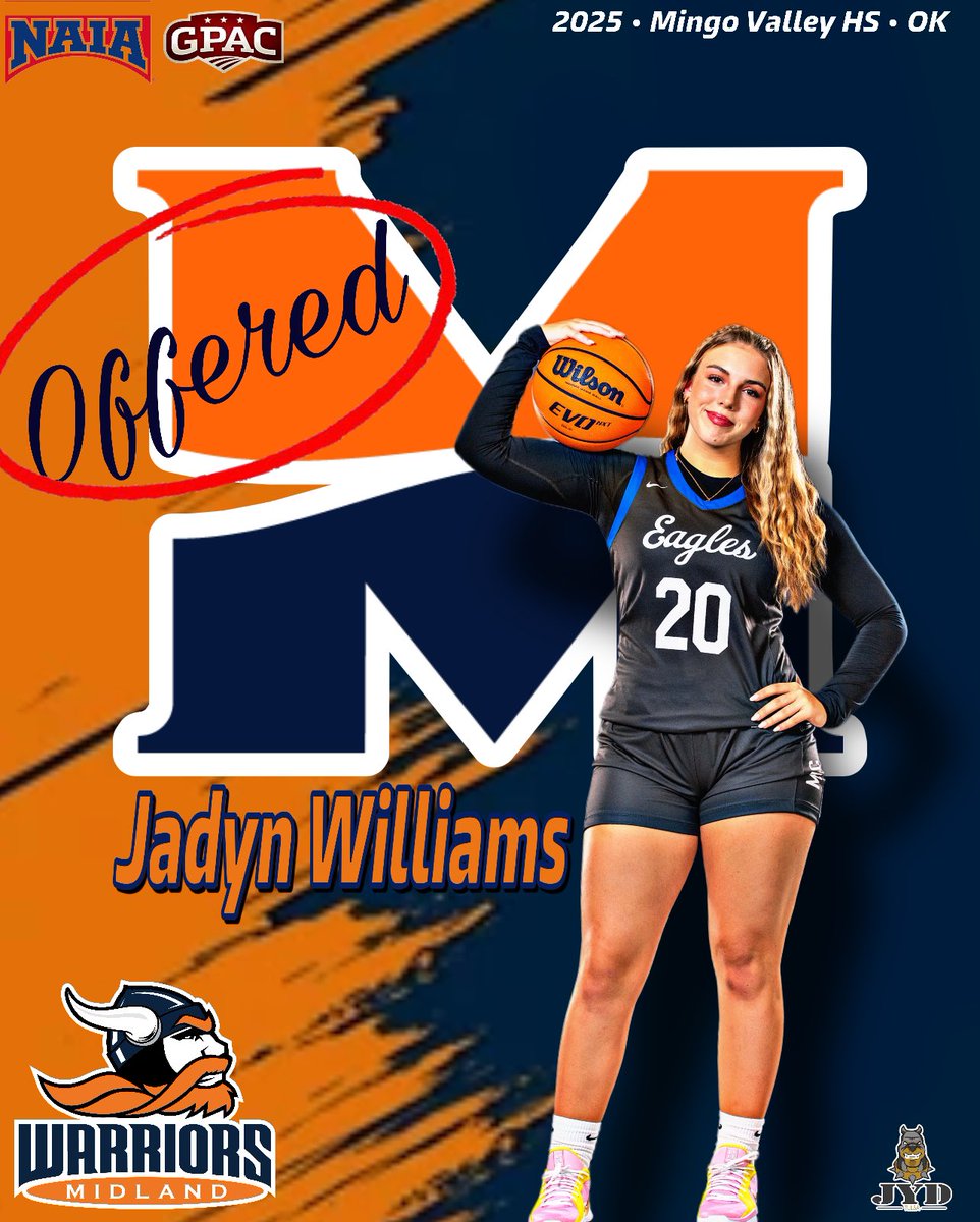 jadyn_willbball's tweet photo. After an amazing visit with Coach Burks and Coach Laskey, I’m honored to receive an offer to play basketball at Midland University!! Thank you so much for having me out!! @Midland_WBB 🧡💙

@JYDBasketball 
@lexdesir https://t.co/2LL8LvdbRe