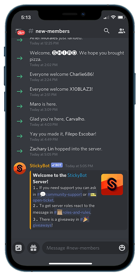 Stickybot 【StickyBot】 特定のチャンネルの先頭へメッセージを固定するBot。 チャンネルの利用方法を常に先頭に表示させたり、自己紹介等の ...