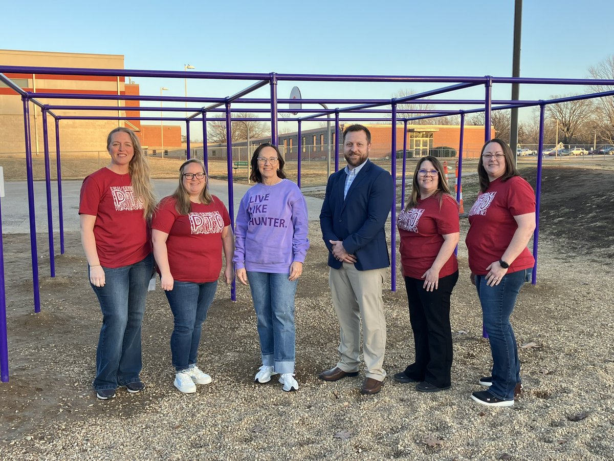 ☀️ Sun’s out, warmer temps, and students are back in school! 🏫 
This means students can enjoy playing their new 9 Square! We are honored to donate this new playground equipment to <a href="/Nevada_Schools/">Nevada R5 Schools</a> for our students and community.💜
#livelikehunter