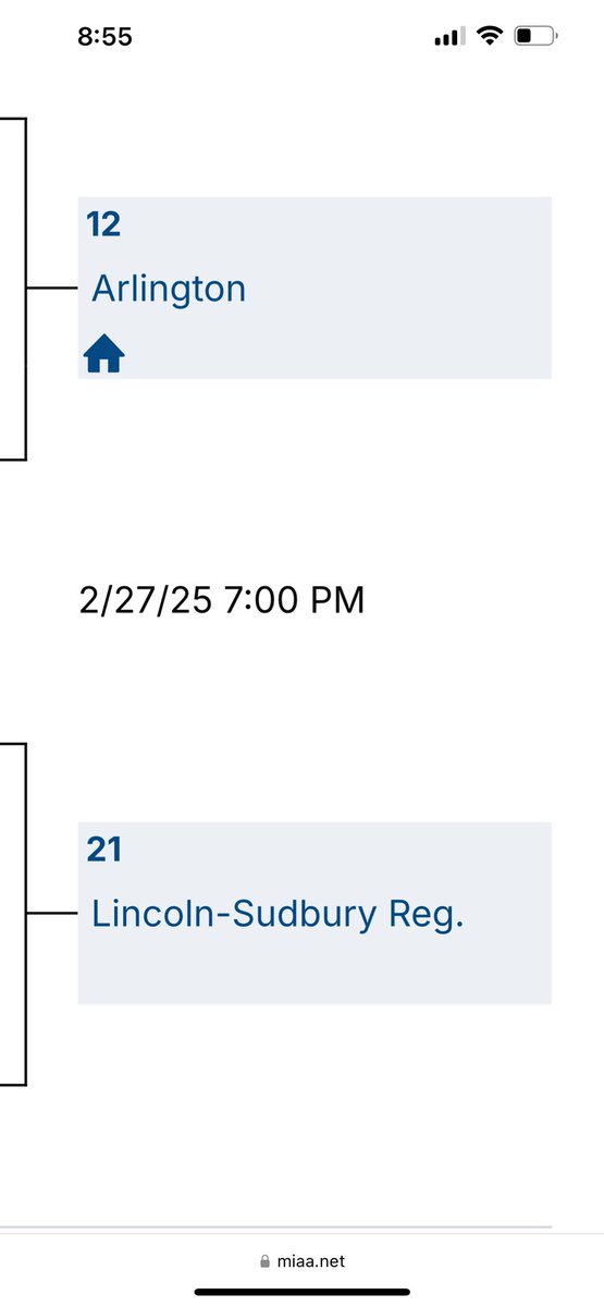 Boys Basketball will host Lincoln Sudbury in the First Round of the State Tournament on Thursday at 7pm.  <a href="/Warriors978/">LSWarriors</a> <a href="/BostonHeraldHS/">Danny Ventura</a> <a href="/GlobeSchools/">Boston Globe Schools</a>