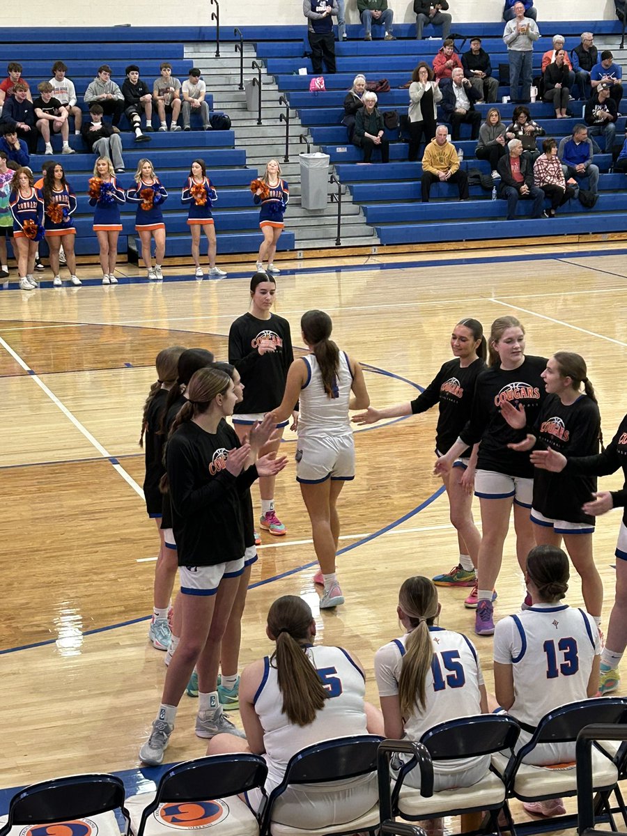 GCPrinEubanks's tweet photo. The Cougars rolled tonight and advance to the sub district championship game tomorrow at Gross -6:30pm. Come out and support our girls!!! ⭐️⭐️⭐️⭐️⭐️ https://t.co/F1Yw0JTYK0