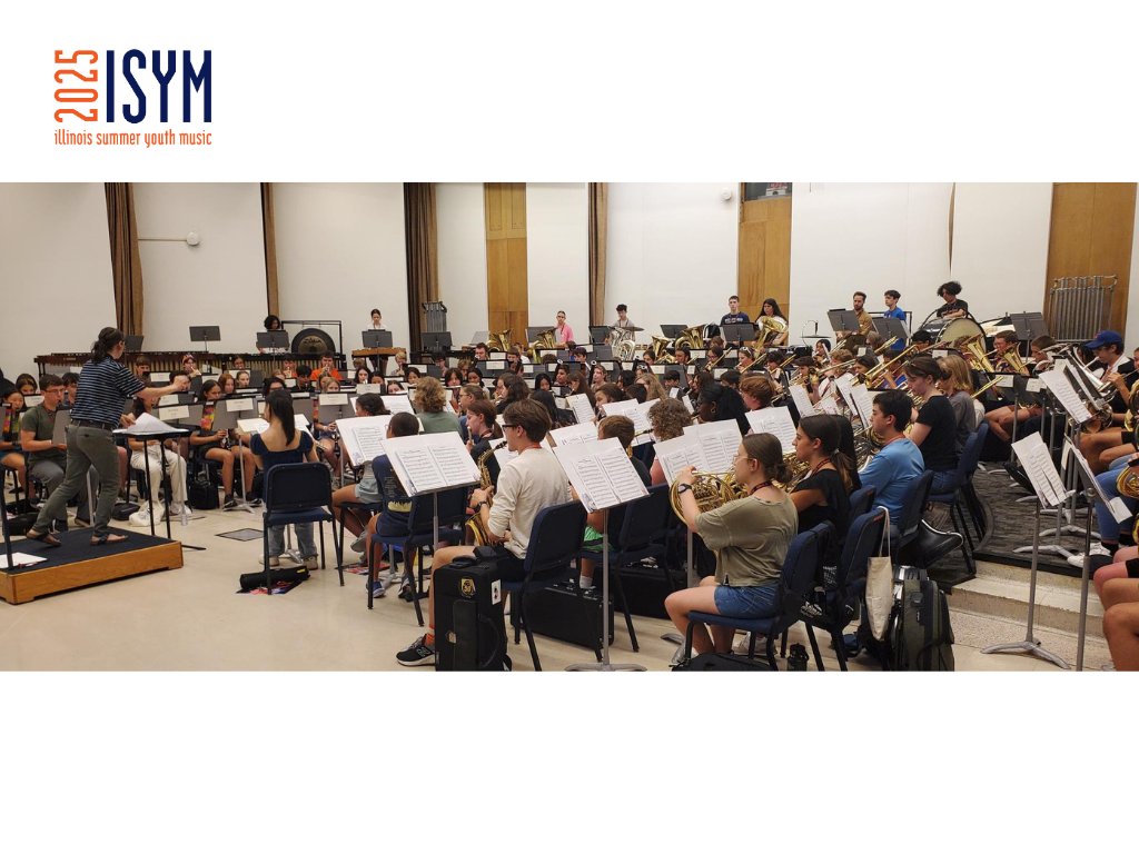 ISYM_UIUC's tweet photo. 2025 Illinois Summer Youth Music (ISYM) Registration is NOW OPEN! 🎉 After an incredible summer last year, we're thrilled to announce our return with two amazing sessions: July 6–11, 2025 and July 13–18, 2025. 

Register today and secure your spot! https://t.co/DakRfCSEEi https://t.co/pMq7XN0YXF